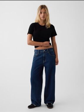 Gap Hailey Extra Baggy Jeans - Medium Indigo